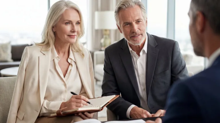 Consumers meet with a loan servicer to discuss the consumer lending process.