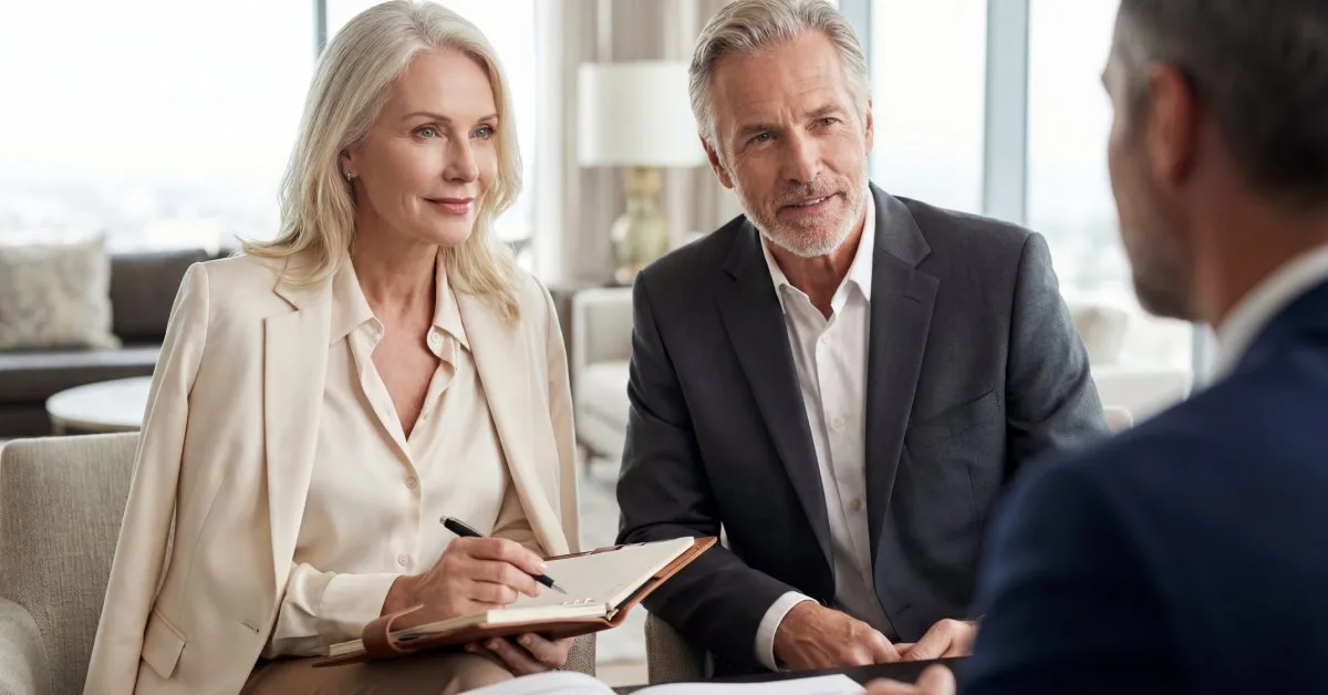 Consumers meet with a loan servicer to discuss the consumer lending process.