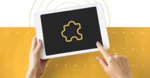 Configurable vs customizable loan software illustrated with single puzzle piece representing system flexibility options