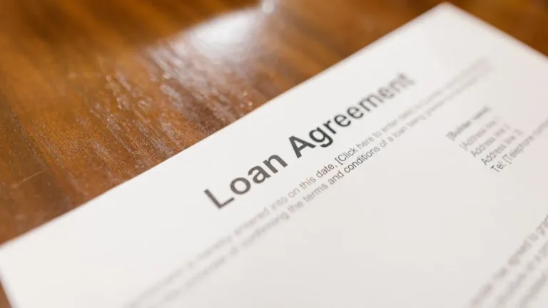 A loan document representing the concept of Term Loans and Revolvers