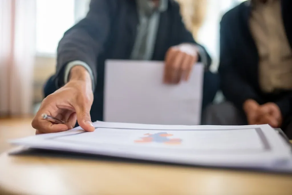 loan portfolio document on desk