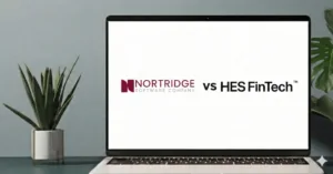 Nortridge vs HES Fintech displayed on a laptop screen