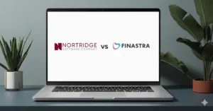 Nortridge vs. Finastra displayed on a laptop screen