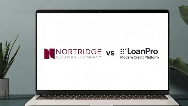 Nortridge Vs. LoanPro displayed on a laptop screen