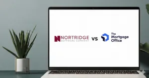 Nortridge vs. The Mortgage Office displayed on a laptop screen