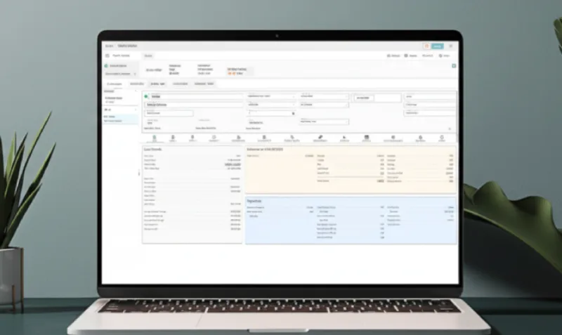 Nortridge loan management system dashboard showing borrower account details and servicing workflow interface.